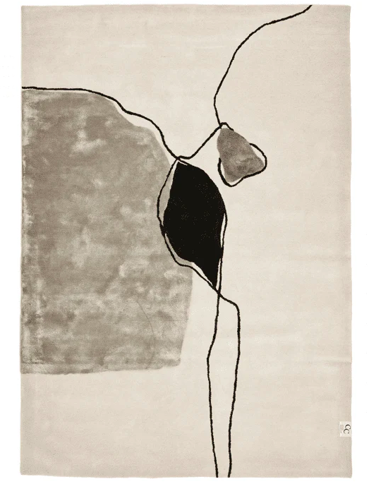 Килим Abstract кольору слонової кістки від Classic Collection.