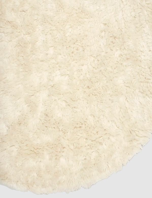 Килим круглої форми Cloudy білого кольору від Classic Collection