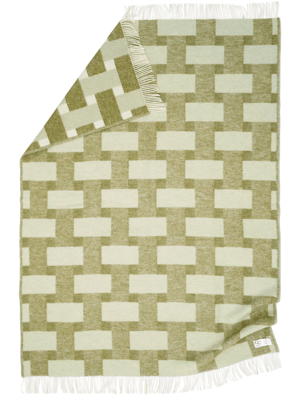 Плед Weave зеленого кольору від Classic Collection