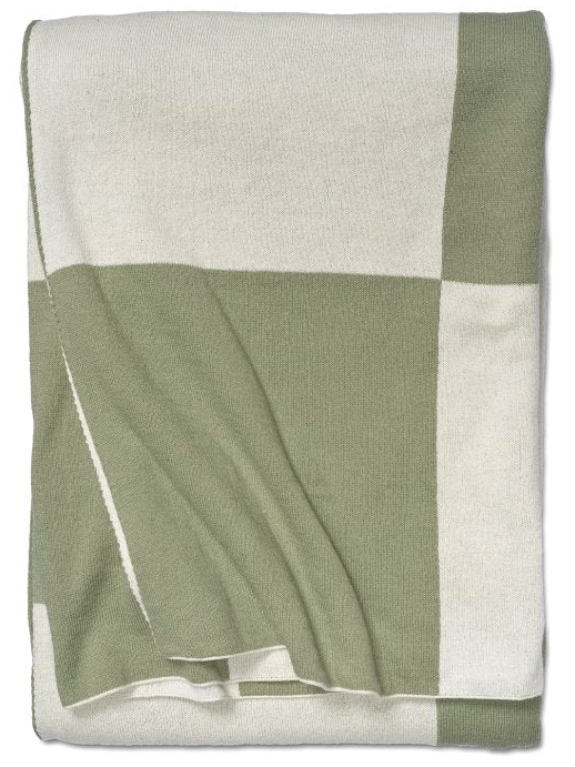 Плед Square кольору зеленого чаю від Classic Collection