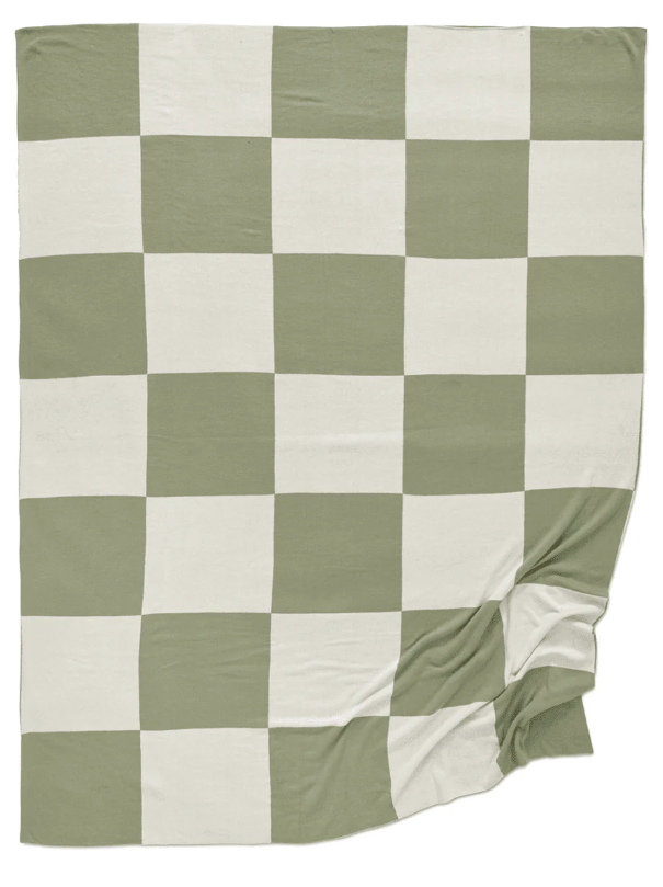 Плед Square кольору зеленого чаю від Classic Collection