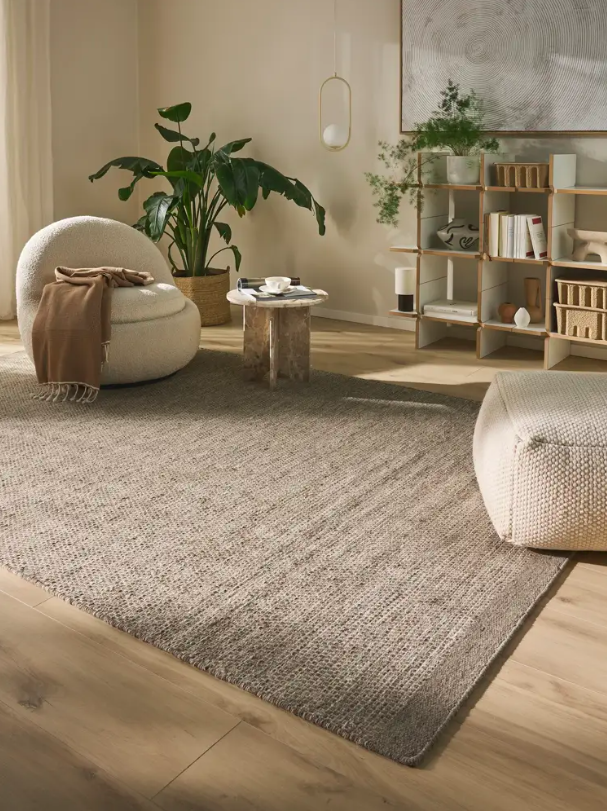 Килим Asko сіро-коричневого кольору від Linie Design