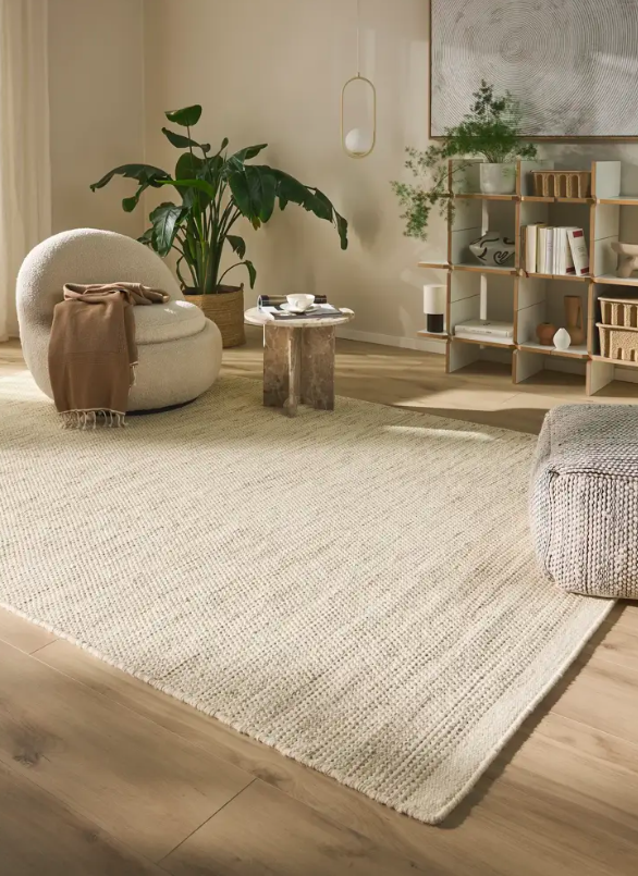Килим Asko кремового кольору від Linie Design