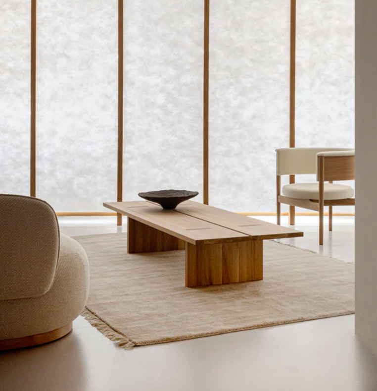 Килим  ﻿﻿Abyss Bliss пісчаного кольору від Linie Design