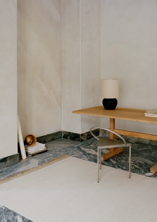 Килим  Pastoral Uniti білого кольору від Linie Design