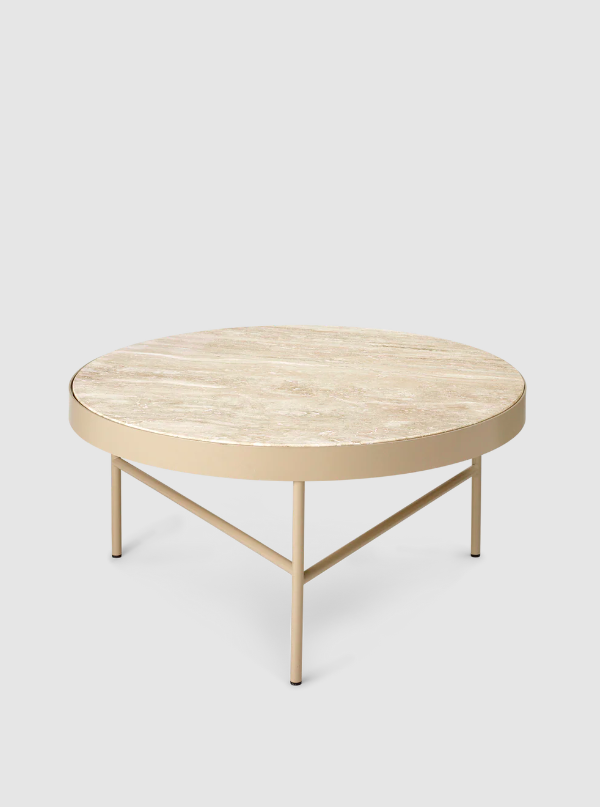 Журнальний столик Travertine кольору кашемір від Ferm Living