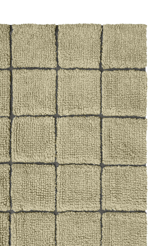 Доріжка Wool Mosaic колір мох  від Lorena Canals