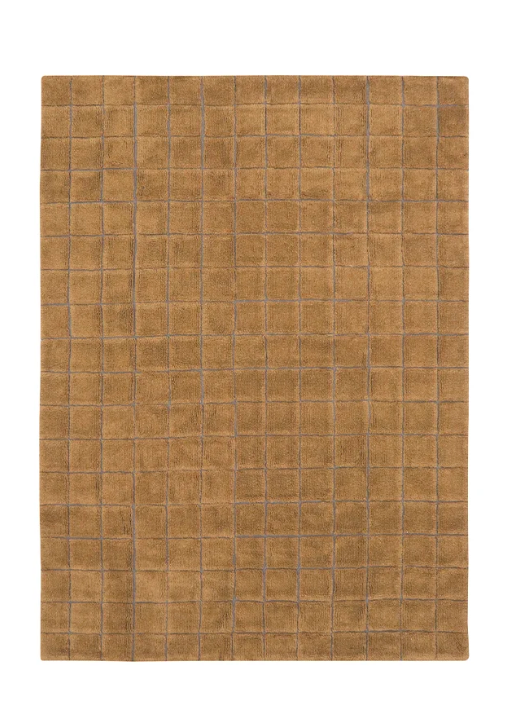 Вовняний килим Wool Mosaic колір охра від Lorena Canals