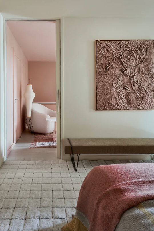 Вовняний килим Wool Mosaic природного кольору від Lorena Canals