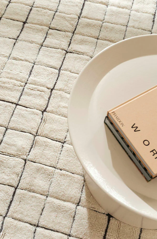 Доріжка Wool Mosaic природного кольору від Lorena Canals