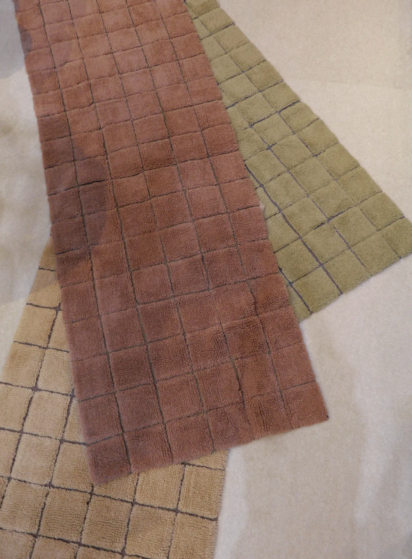 Доріжка Wool Mosaic колір кварц від Lorena Canals