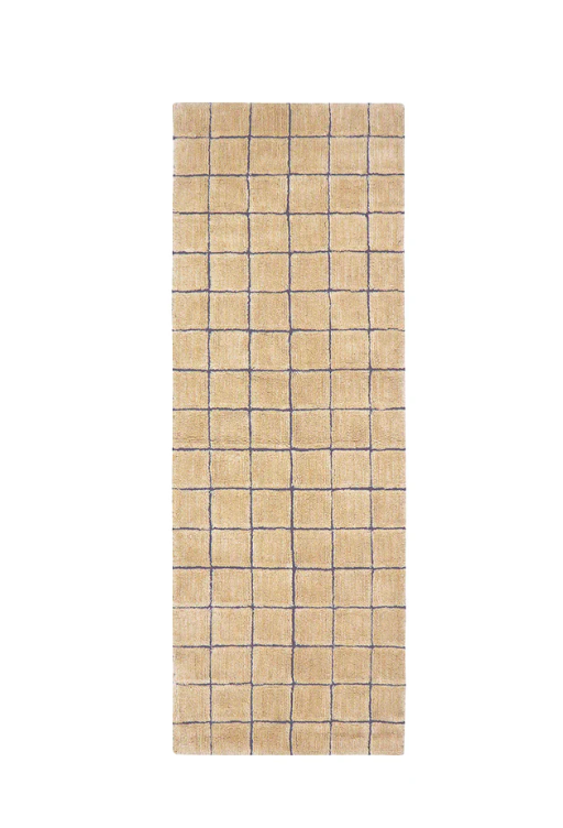 Доріжка Wool Mosaic бурштинового кольору від Lorena Canals