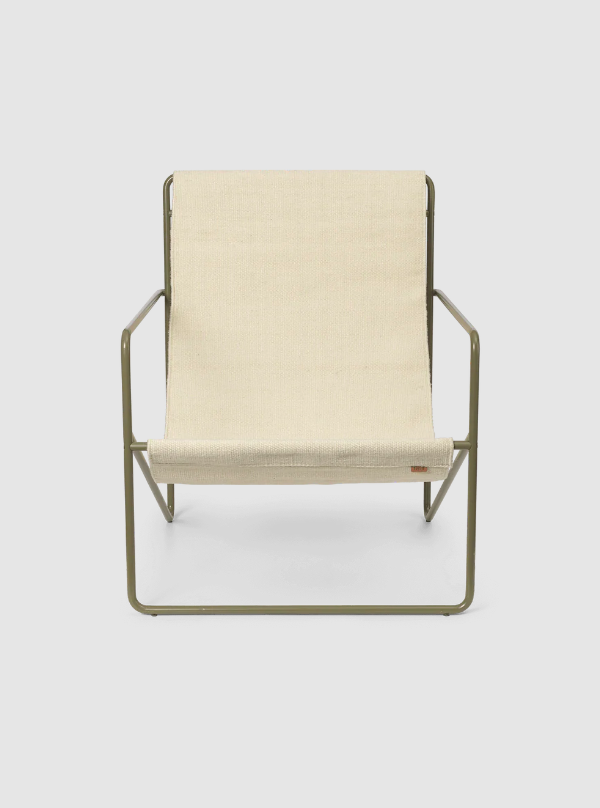 Вуличне крісло Desert Lounge білого кольору від Ferm Living
