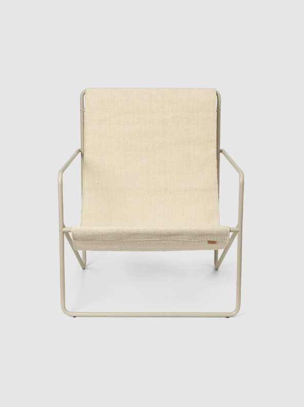 Вуличне крісло Desert Lounge білого кольору від Ferm Living