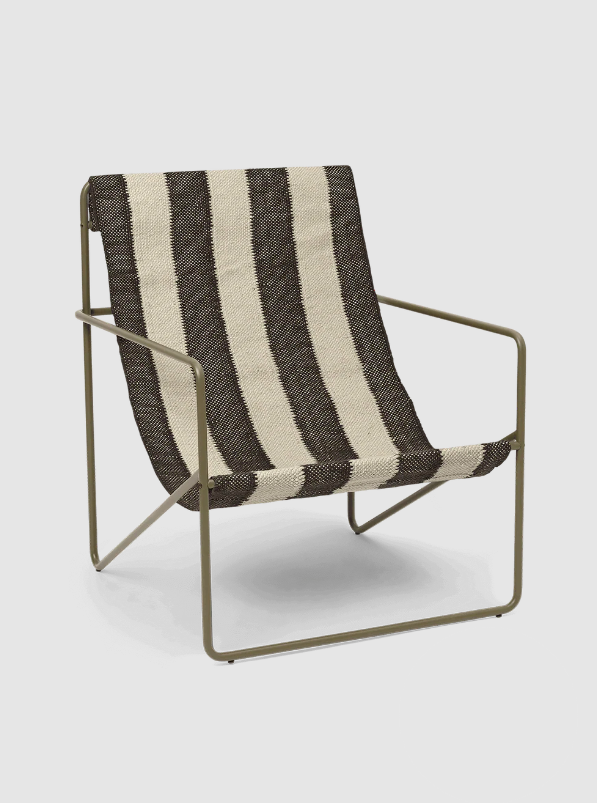 Вуличне крісло Desert Lounge Stripe від Ferm Living