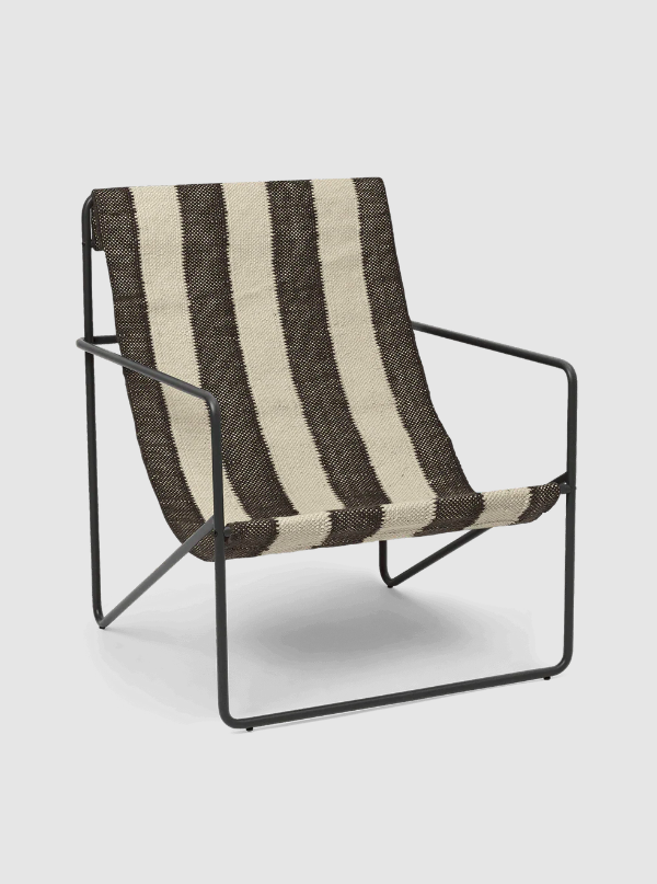 Вуличне крісло Desert Lounge Stripe від Ferm Living